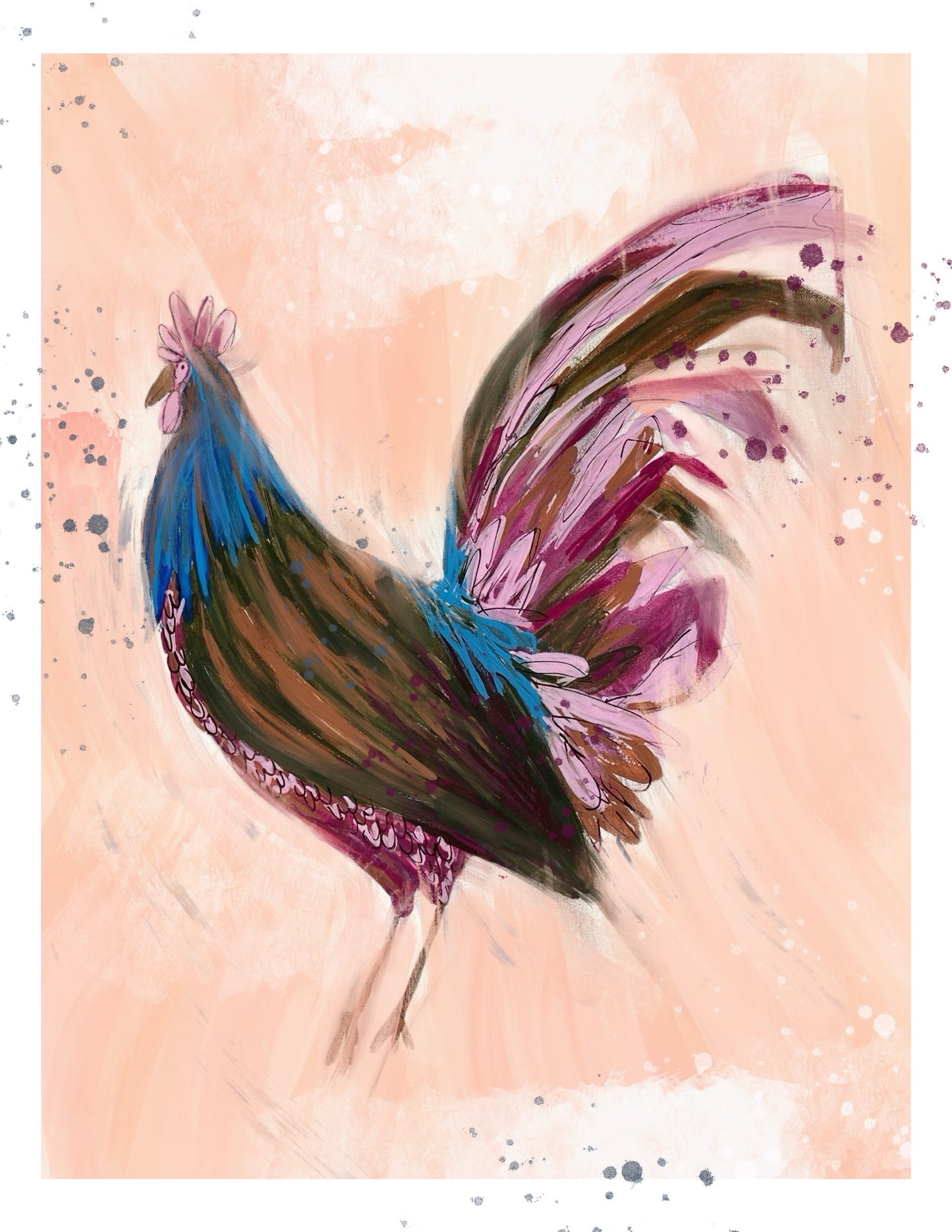 Pink Rooster
